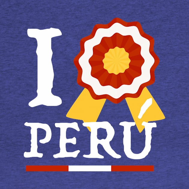 I love Peru - Te Amo Peru - Escarapela by verde